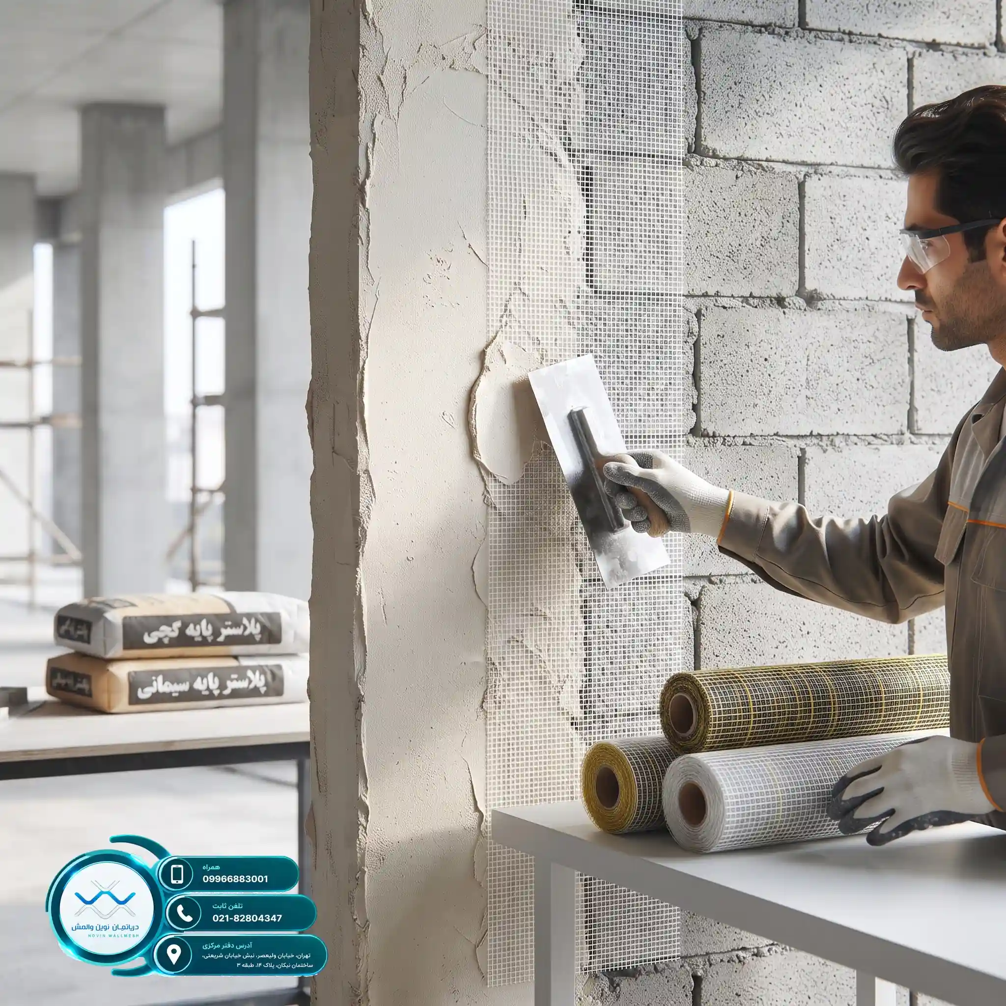 بهینه‌سازی هزینه اجرای وال مش با مش Zr-Glass