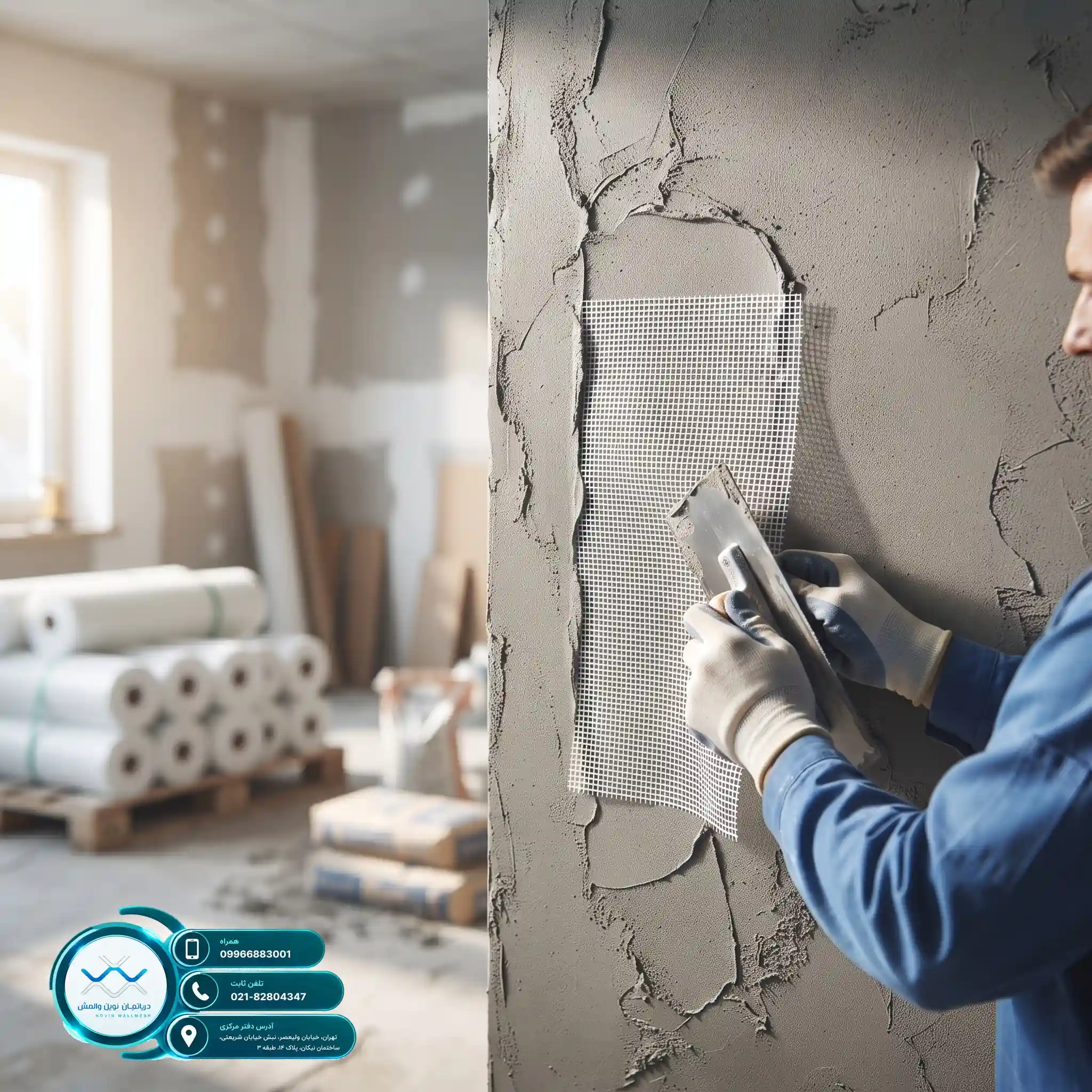 بررسی هزینه اجرای وال مش و مش فایبرگلاس C-Glass