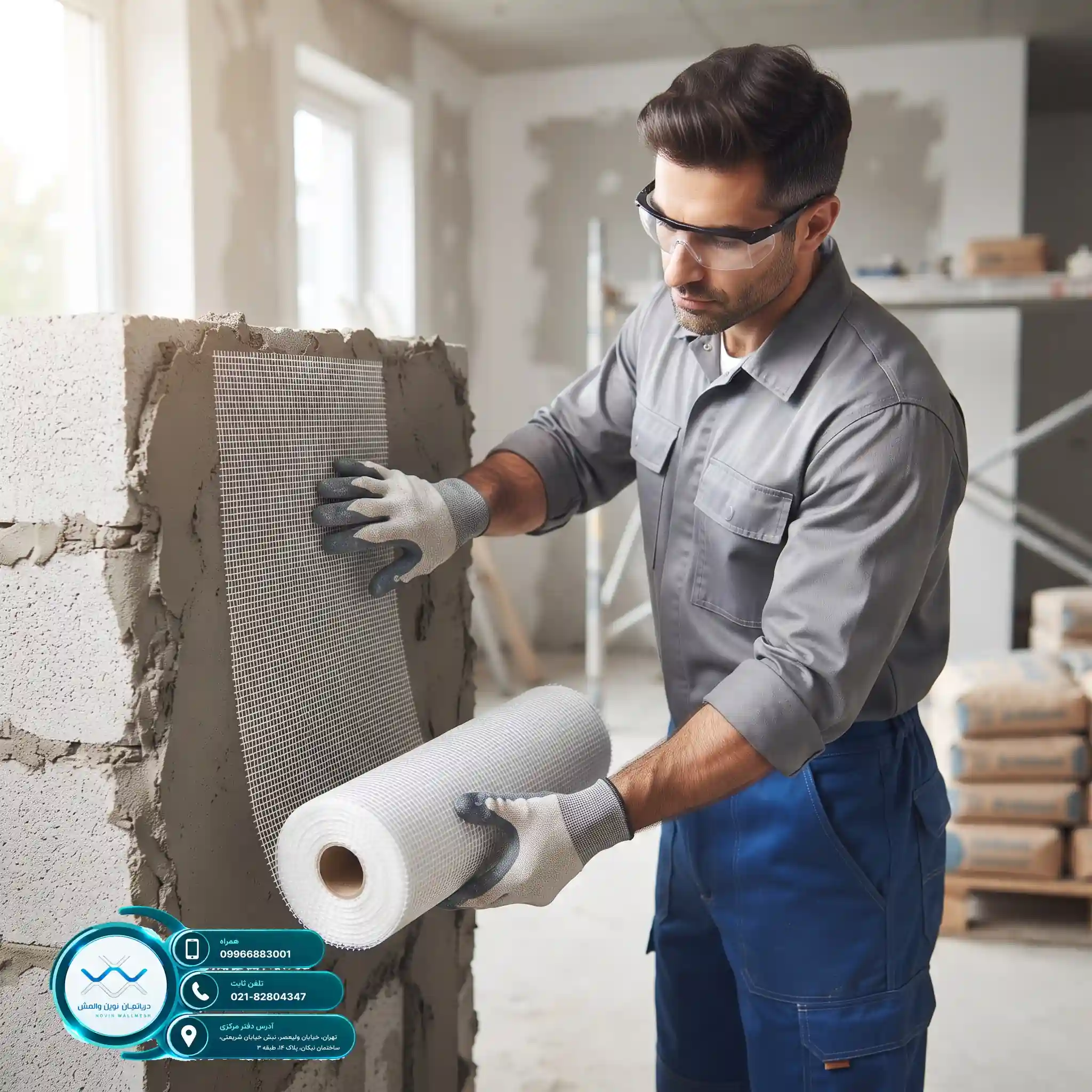 کاهش هزینه اجرای وال مش با خرید مستقیم مش فایبرگلاس Zr-Glass