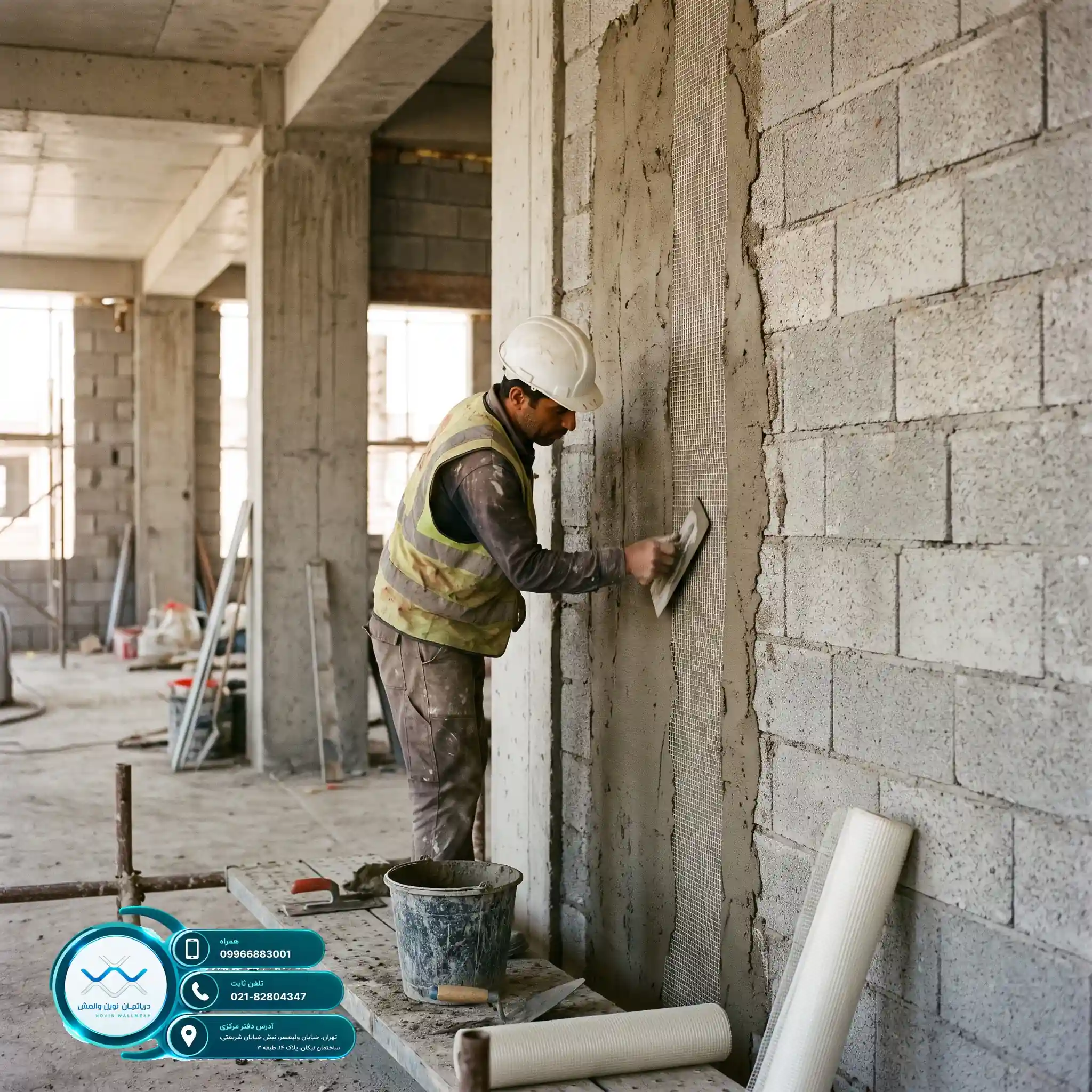 بهینه‌سازی هزینه اجرای وال مش با مش Zr-Glass عالی